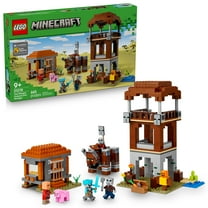 LEGO Minecraft The Pillager Outpost and Ravager Building Toy - Video Game Building Blocks for Kids, Boys & Girls, Ages 9  - Includes Space Sentinel & 3 Minifigures - Gift Idea for Gamers - 21278