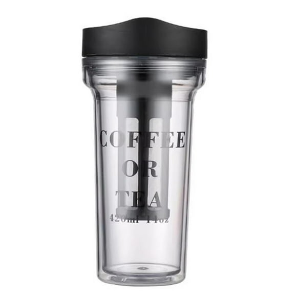 420ml Portable Coffee Cup with Integrated Coffee Filter - Ideal for Travel, Includes Tea Infuser, Cold Brew Coffee Maker,1 * cold brew coffee maker