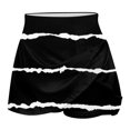 thumbnail image 5 of QATAINLAV Women Sport Yoga Skorts 2024 Trendy Printed Tennis Skirts Casual Stretchy High Waist Running Shorts Skirt Black XXL, 5 of 6