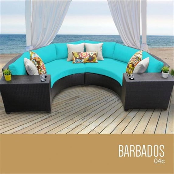 TKC Barbados 4 Piece Outdoor Wicker Patio Furniture Set