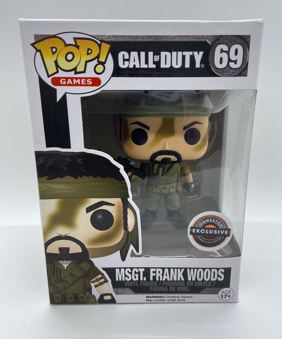 Funko Pop! Games Call Of Duty MSGT. FRANK WOODS #69 GameStop Exclusive 