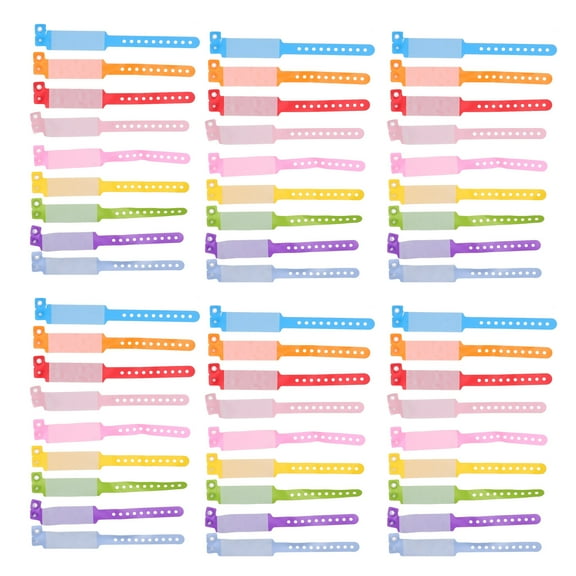 Eease 100Pcs Child Safety ID Wristband Disposable Travel Bracelet for Kids Anti-Lost