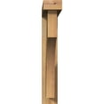 thumbnail image 2 of Ekena Millwork 4"W x 24"D x 24"H Westlake Block Rough Sawn Bracket w/ Offset Brace, Western Red Cedar, 2 of 25