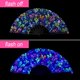 thumbnail image 4 of Ventilador BBTO Clap para baile en línea, plegable, con brillo UV, 4 unidades, 4 of 6