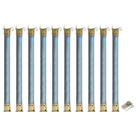 Metal Internal Flex Frames, 10Pack 200mm/7.87" Hinges Spring Clip Hook for DIY (Bronze)