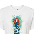 thumbnail image 3 of Disney Brave - Merida Strong Willed - Juniors Cropped Cotton Blend T-Shirt, 3 of 5