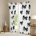 thumbnail image 3 of Feelyou 3D Bowknot Kids Curtains Pack of 2 (42x84 Each), Kawaii Cartoon Bow-tie Curtains Blackout, Fairy Tale Princess Style Bedroom Curtains, Blackout Curtains Home Decor, 3 of 6