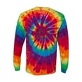 thumbnail image 3 of Dyenomite - Multi-Color Spiral Tie-Dyed Long Sleeve T-Shirt - 240MS, 3 of 3