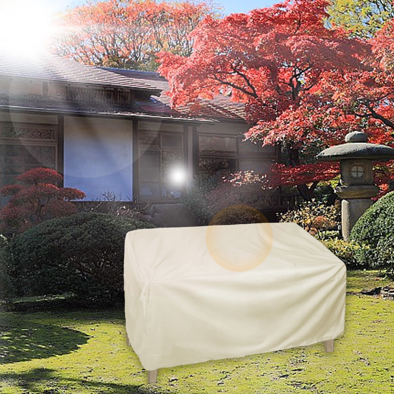 EARKITY Sofa Cover, Patio Loveseat Cover, Bench Loveseat Cover, Waterproof Outdoor Deep Sofa Cover, Patio Furniture Covers, Outdoor Loveseat Cover, Large Durable Garden Furniture Bench Cover