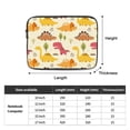 thumbnail image 4 of LNWH Cartoon Fun Colorful Dinosaurs Pattern Laptop Sleeve, Notebook Computer Pocket Tablet Briefcase Carrying Bag, 12 inch Laptop Case, 4 of 8