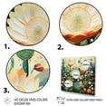 thumbnail image 3 of Designart "Coral Green Cactus Desert Blooms Painting II" Floral Floater Framed Wall Art Print, 3 of 7