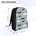 thumbnail image 4 of Disketp Swan Princess On Lake Mochila Unisex de Apertura Lateral Completa, Mochila para Laptop para Escuela, Trabajo y Viajes, 4 of 8