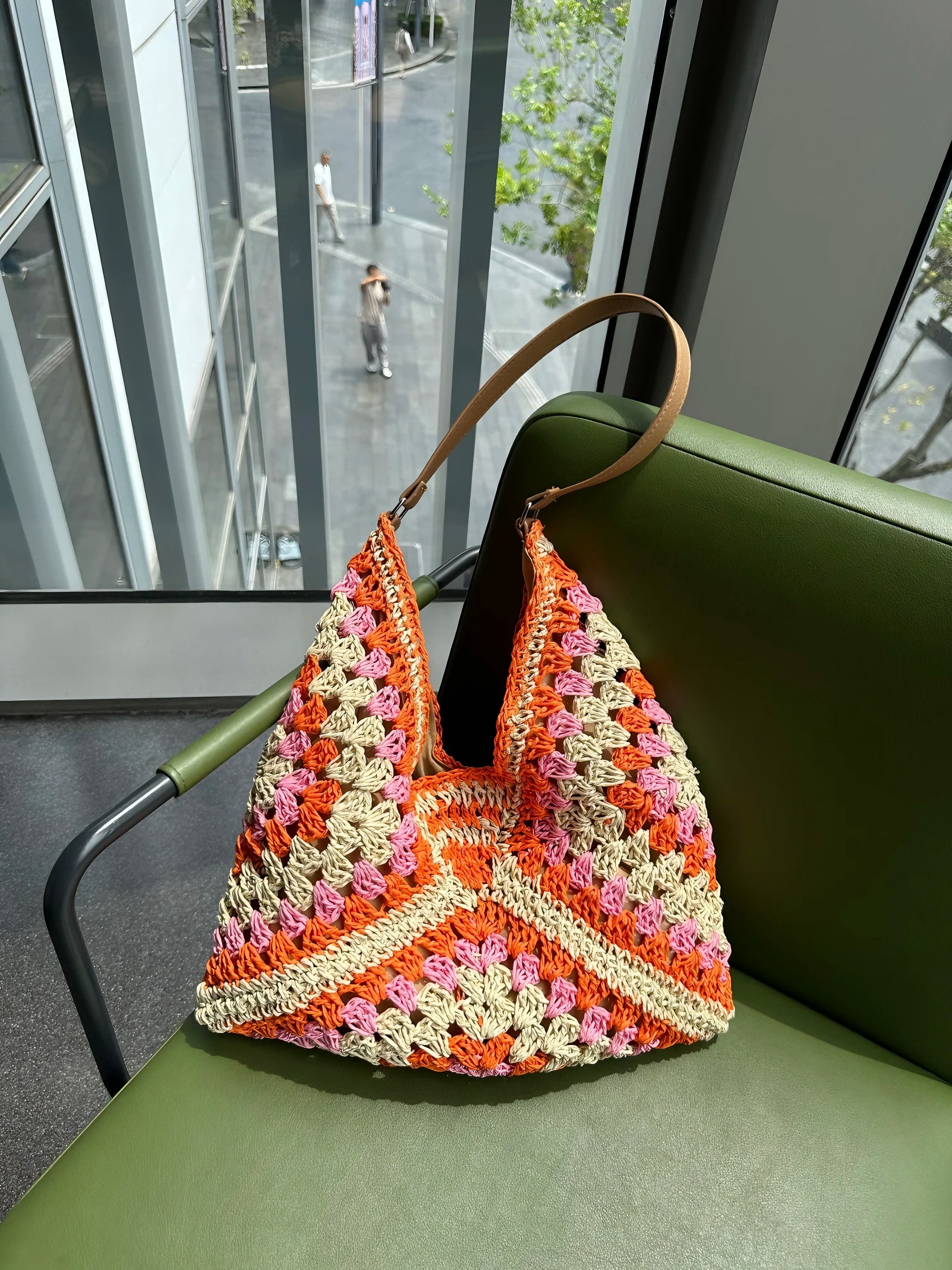 Straw Hobo Bags for Women Vintage Shoulder Bag Everything Tote Bag Designer Beach Bag Holiday Work Everyday Summer