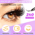 thumbnail image 4 of Aliver 2PC 40D Single Lashes Eyelash Clusters 480 Pcs Individual Lashes 9-16 mm Lash Clusters DIY Lash Extension Self Application at Home, 4 of 9
