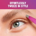 thumbnail image 5 of Revlon Diamond Slanted Tip Tweezers, High-Precision Hair Removal, Pink & Purple, 1 Count, 1 count, 5 of 7