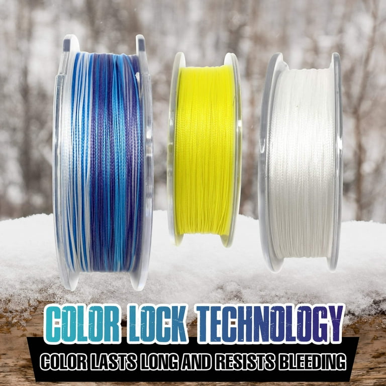 Reaction Tackle Ice Fishing Braided Line - 8 strand Professional Grade -  Walmart.com