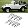 thumbnail image 1 of Protector De Bisagra De Puerta Accesorios De Coche 24 Unids/set Cubierta De Bisagra De Puerta Ajuste Plateado Para Jeep Wrangler JK 2007-2017 4 Puertas ANGGREK Otros Vehículos, 1 of 8