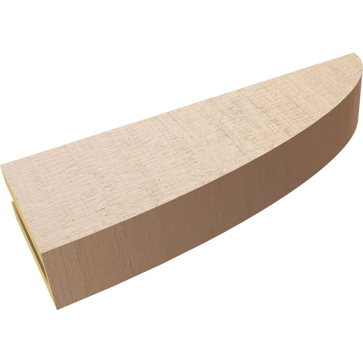 3"W x 18"D x 6"H Thin Durham Rough Cedar Woodgrain TimberThane Corbel, Primed Tan