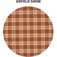 thumbnail image 4 of Fall Plaid Tablecloth Round 60 Inch Thanksgiving Tablecloth Plaid Circular Waterproof Autumn Table Cover Cloths Washable Polyester Tabletop Runner for Kitchen Party Picnic Dining Decor, 4 of 6