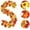 A, variant on Halloween Tinsel Garland Decorations, Artificial Gradient Maple Leaf Hanging Rattan, Halloween Party Favor Supplies, Window Decoration, Mantel Party Decor for Indoor #L