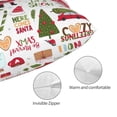 thumbnail image 3 of Yiaed Snowflakes Santa Claus Print Brushed Microfiber Envelope Pillowcases, Standard,Envelope Closure Pillow Cases(No pillow core)-16"x24", 3 of 6