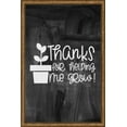 thumbnail image 1 of Thanks for helping me grow! plant teacher appreciation love Tin Sign Chalk Board Wall Art Decor Funny Gift 12 x 18 Inch, 1 of 3