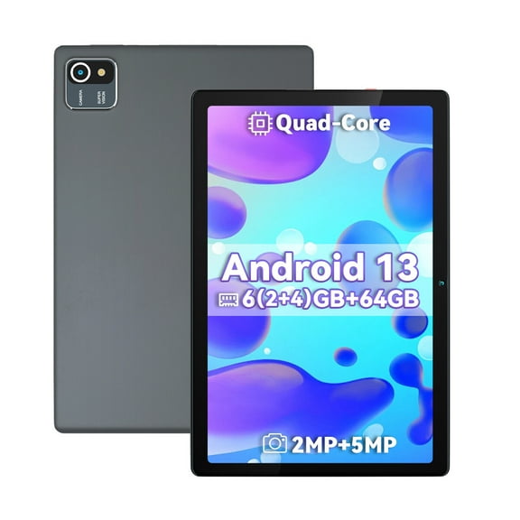 Urao Tablet  10.1" Android 13 Tablet 6 64GB Quad Core 1280×800 HD IPS Computer