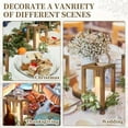 thumbnail image 5 of 1 or 3pcs Rustic Wooden Lantern Candle Holders Set, Farmhouse Floor Lantern with Detachable Candles, Vintage Wood Decorative Lantern for Wedding Table Centerpiece, Holiday Home Decor Gift, 5 of 7