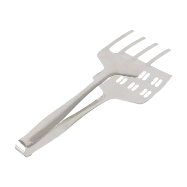 Pinzas de cocina, pinza para parrilla, pinza de acero inoxidable, pinza para barbacoa, pinza para barbacoa para hamburguesas, panqueques, huevos plata