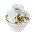 thumbnail image 2 of Florero decorativo minimalista, maceta de arreglo floral, jarrón blanco de cerámica, florero para pieza central de la habitación, mantel, mesa,, 2 of 9