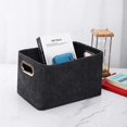 thumbnail image 4 of Collapsible Storage Bins Foldable Felt Storage Basket Organizer for Clothes Home Sundries New, 4 of 5