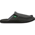 thumbnail image 2 of sanuk men's you got my back ii slip on, charcoal, 8 m us, 2 of 6