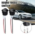 thumbnail image 2 of 5/10pcs 12V ON/OFF Round Rocker Dot Toggle Switch Car Boat Van Dash Waterproo ,, 2 of 8