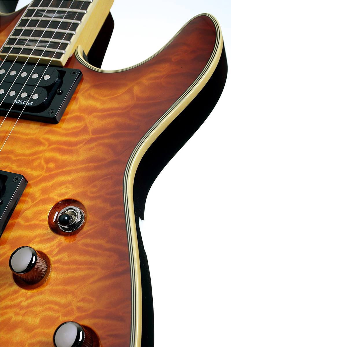 Schecter Omen Extreme-6 Series Electric Guitar w/Quilted Maple Top - Vintage Sunburst