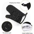 thumbnail image 3 of Ofenhandschuhe und Topflappen Küche, Ofenhandschuhe, Anti-Hitze Silikon Ofenhandschuh hitzebeständig und rutschfest, geeignet zum Backen, Grillen, 1 P, 3 of 5
