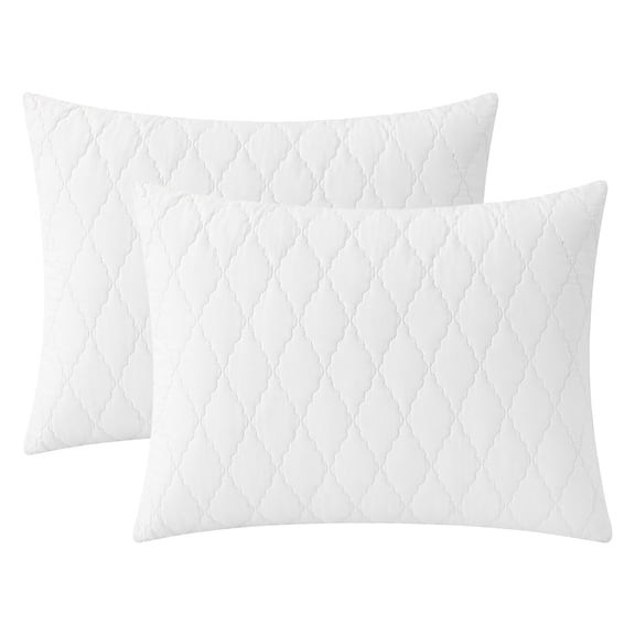 Unique Bargains Breathable Hypoallergenic Envelope Pillow Protectors Standard White 20" x 26"
