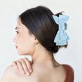 thumbnail image 2 of Unique Bargains 1 Pc Hair Clip Bow Pattern Claw Clip 5.91"x2.17"x2.76" Blue, 2 of 5
