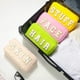 thumbnail image 5 of Bolsas de maquillaje Cunno Preppy de nailon con letras de chenilla, 4 unidades, para mujer, 5 of 7