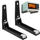 thumbnail image 5 of 1 par de soportes de pared para horno microondas, soporte ajustable para microondas, estante de acero inoxidable para electrodomésticos de cocina para pared, 5 of 7