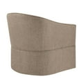 thumbnail image 6 of Comfort Pointe Sanibel Stone Polyester Fabric Skirted Swivel Accent Chair, 6 of 13