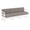 Taupe Cushion, variant on Mykonos Patio Sofa White with Acrylic Fabric Taupe Cushions