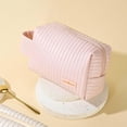 thumbnail image 3 of Bolsa de maquillaje Yuyangstore Organizador cosmético de gran capacidad PU Cuero, 3 of 8