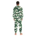 thumbnail image 4 of FORMRS Onesies Pajama for Adults Unisex Hoodie Winter Jumpsuit One Piece Sleepwear, Sizes S-2XL, Light Green Camouflage Design, 4 of 7