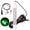 Green, variant on YAHHU 144 LED Submersible Fishing Light Underwater Fish Finder Lamp Night Bait Fish Attracting Light Green 8.66 inches