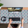 thumbnail image 4 of Long Mouse Pads for Desk,Checkered Unicorn Cat Pattern Desk Mats on Top Of Desks, Desk Mouse Pad Extra Large with 3mm Non-Slip Base and Stitched Edge for Gaming,Office,Work,Home 47.3"x23.6", 4 of 6