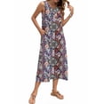 thumbnail image 4 of Fantaslook Long Tank Dresses for Women Summer Sleeveless Button Down Dress Casual Loose Beach Vacation Sundress, 4 of 8