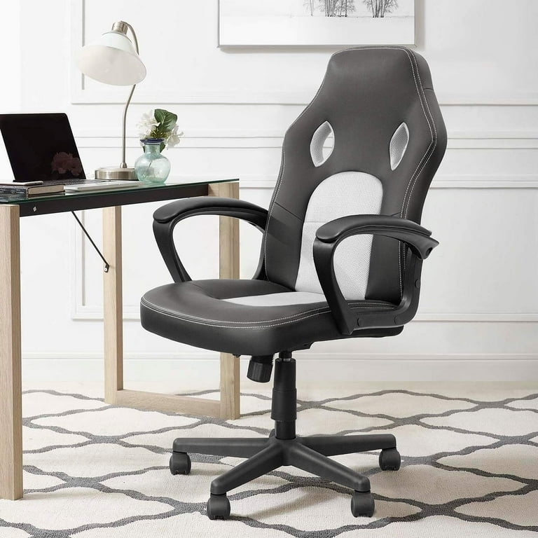 Lacoo PU Leather Gaming Computer Chair with Footrest and Lumbar Support -  The SUP Desk