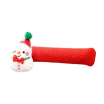 Virelaxpo Christmas Door Handle Decorations with Soft Material and Easy Installation, Festive Accents for Residential and Commercial Entrances, Reusable Design