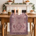 thumbnail image 2 of Red Floral Boho Table Runner 72 Inches Long,Vintage Ethnic Tribe Abstract Art Cotton Linen Table Runners Dresser Scarves,Decorative Fabric Tabletop Scarf Furniture Cover for Home Dinner Party 13"x72", 2 of 9