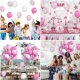 thumbnail image 5 of Globos Suministros para fiesta de boda Baby Shower Día de San Valentín Cumpleaños Rosa Feliz aniversario Decoración Niña Látex Día del Niño, 5 of 7